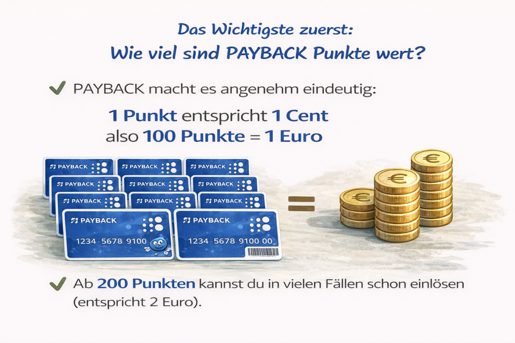 was ist ein Paybackpunkt wert