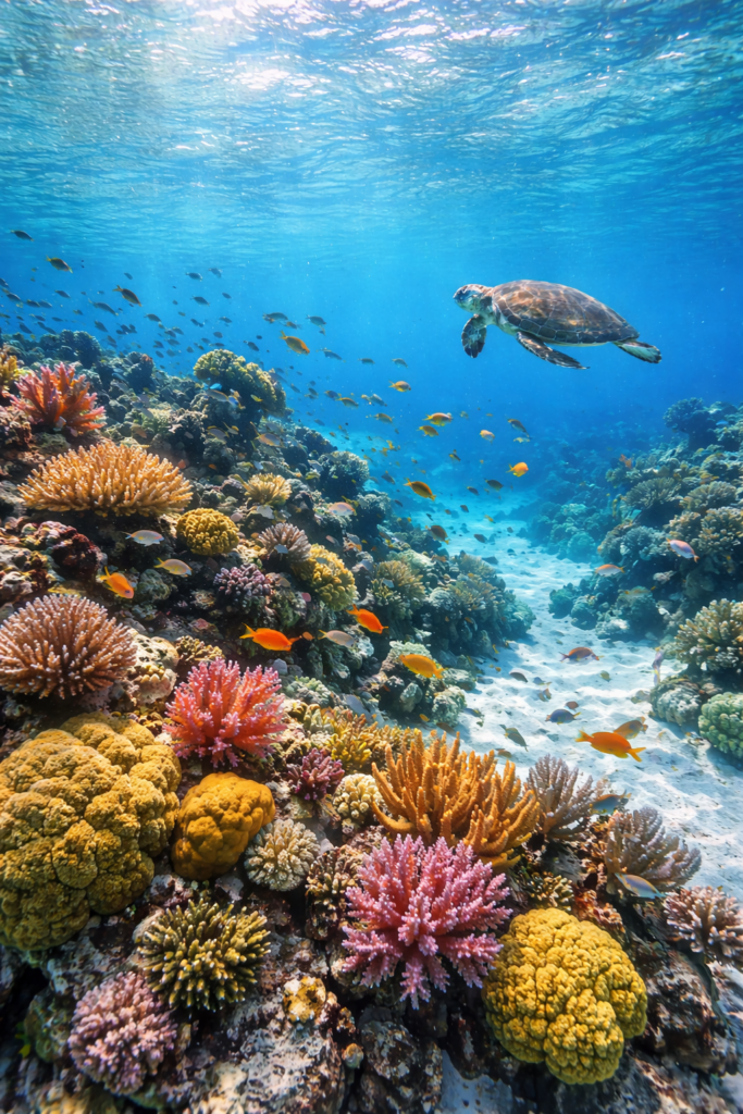 Unterwasserbild mit meiner Hülle